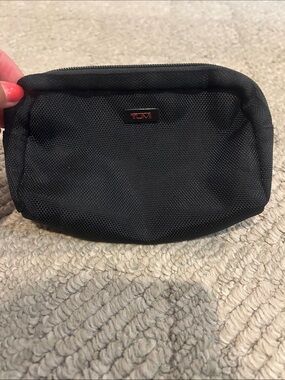 Tumi for Delta Black Nylon Toiletry Pouch